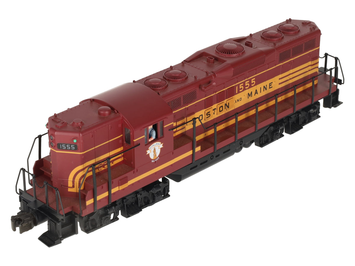 MTH 20-2211-1 O Gauge Boston & Maine Powered GP-7 Diesel Engine w/PS1 #1555 EX/Box