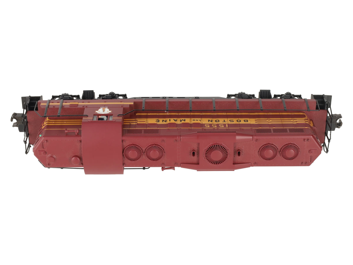 MTH 20-2211-1 O Gauge Boston & Maine Powered GP-7 Diesel Engine w/PS1 #1555 EX/Box