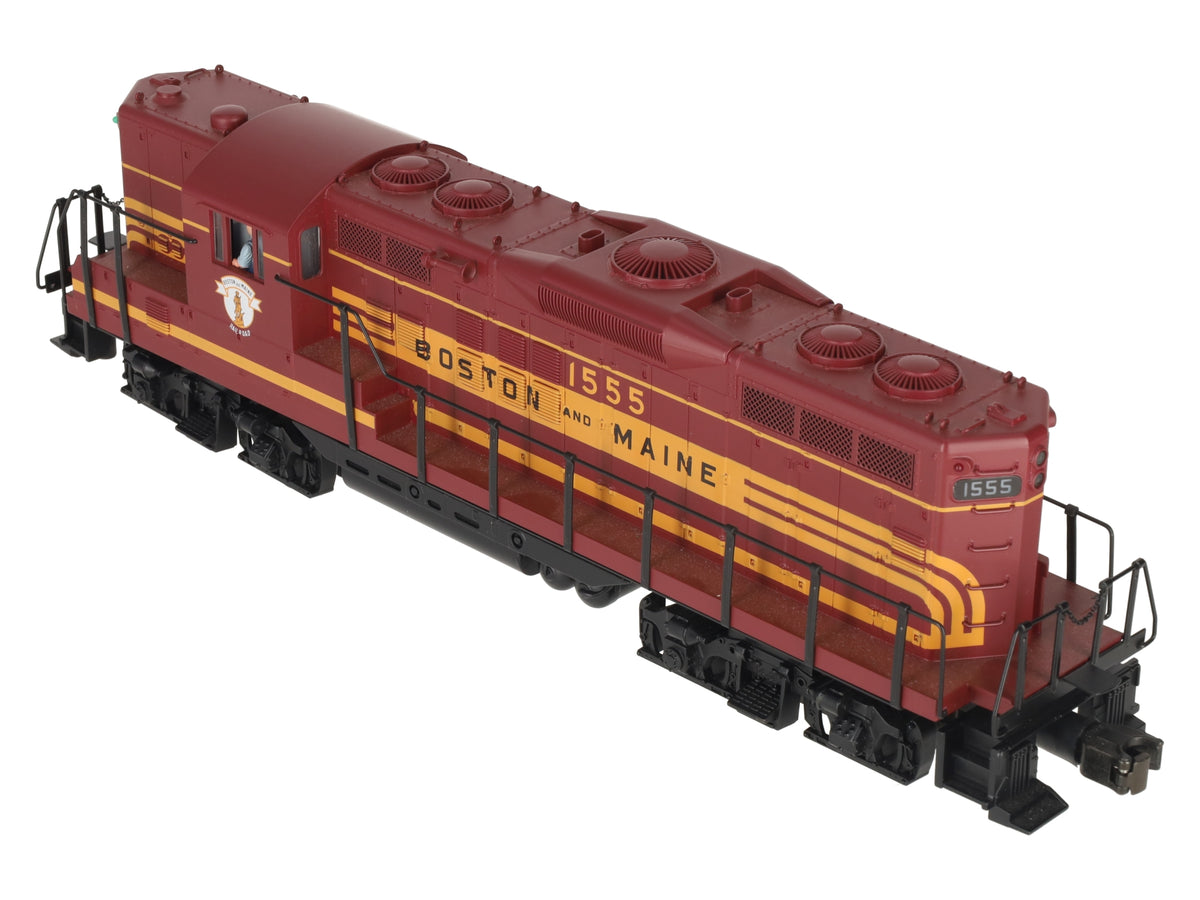 MTH 20-2211-1 O Gauge Boston & Maine Powered GP-7 Diesel Engine w/PS1 #1555 EX/Box