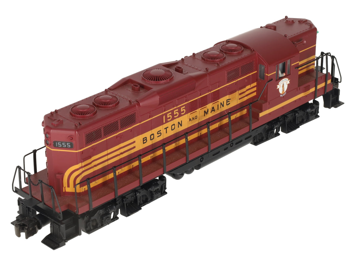 MTH 20-2211-1 O Gauge Boston & Maine Powered GP-7 Diesel Engine w/PS1 #1555 EX/Box