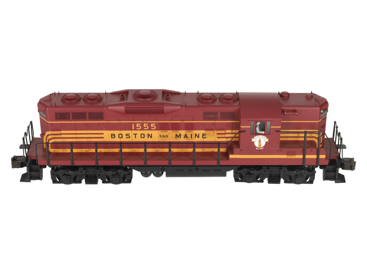 MTH 20-2211-1 O Gauge Boston & Maine Powered GP-7 Diesel Engine w/PS1 #1555 EX/Box