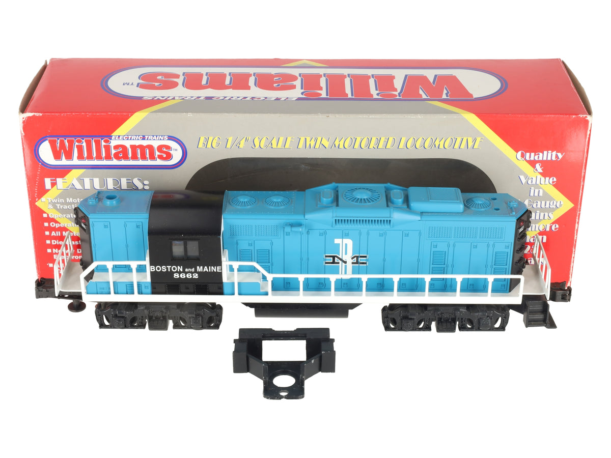 Williams 302 O Gauge Boston & Maine GP-9 Powered A Unit Diesel Loco w/Horn #8662 VG/Box