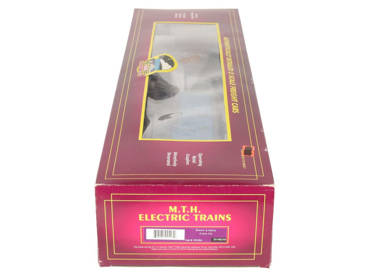 MTH 20-98248 O Gauge Boston and Maine Crane Car LN/Box