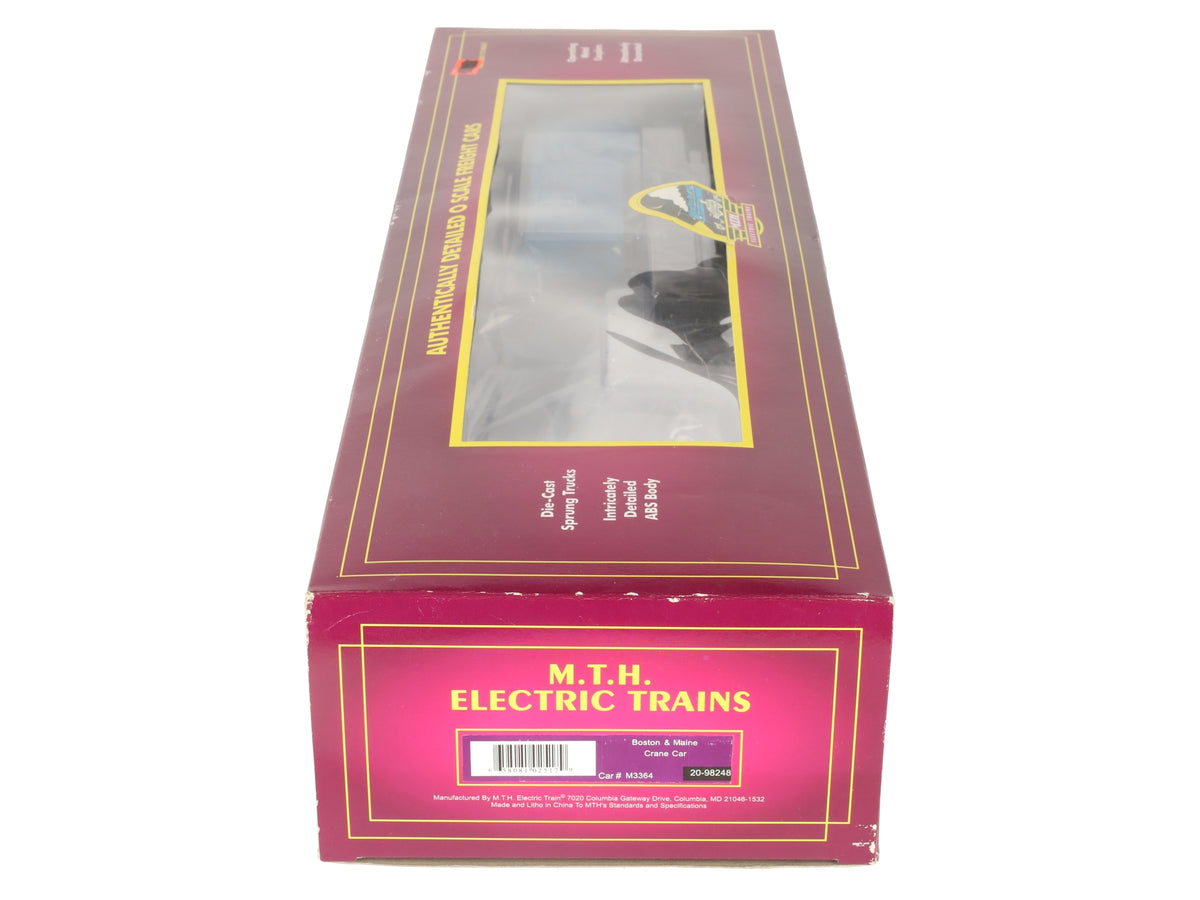 MTH 20-98248 O Gauge Boston and Maine Crane Car LN/Box