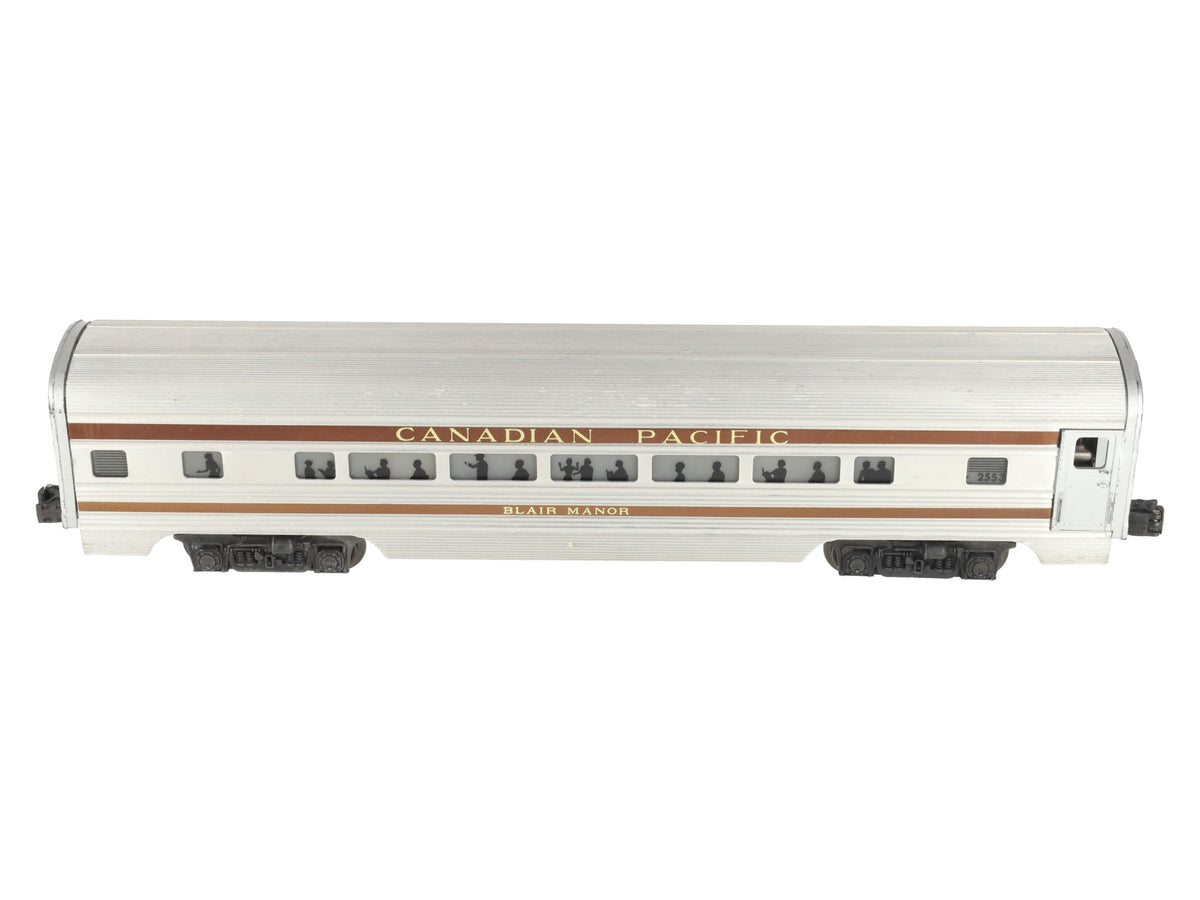 Lionel 2553 Vintage O Canadian Pacific Blair Manor Aluminum Pullman Car VG