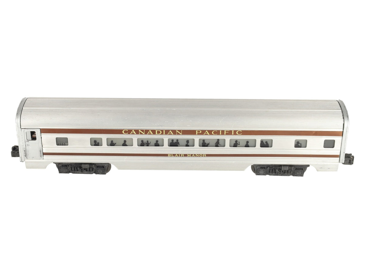 Lionel 2553 Vintage O Canadian Pacific Blair Manor Aluminum Pullman Car VG