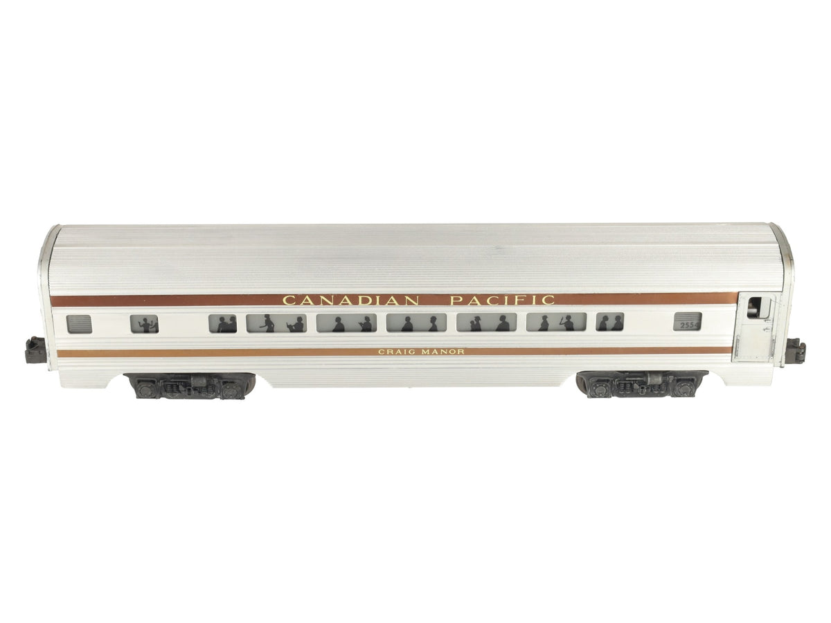 Lionel 2554 Vintage O Canadian Pacific Craig Manor Aluminum Pullman Car EX