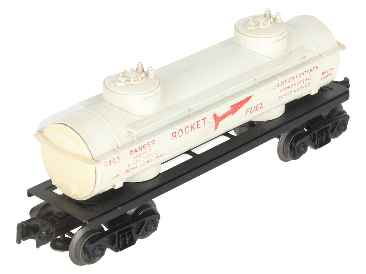 Lionel 6463 Vintage O Rocket Fuel Double Dome Tank Car VG