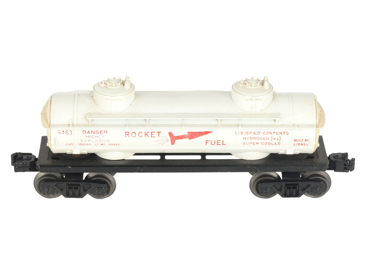 Lionel 6463 Vintage O Rocket Fuel Double Dome Tank Car VG