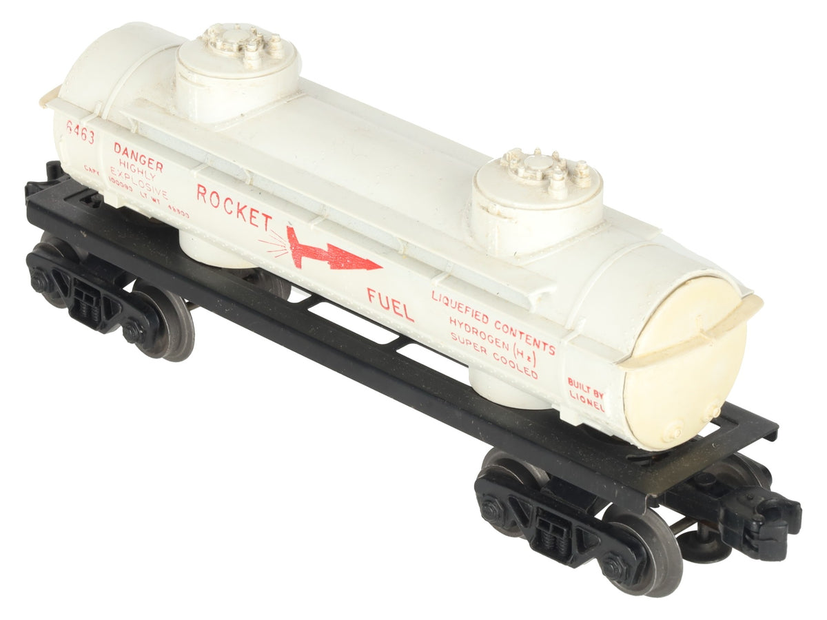 Lionel 6463 Vintage O Rocket Fuel Double Dome Tank Car VG