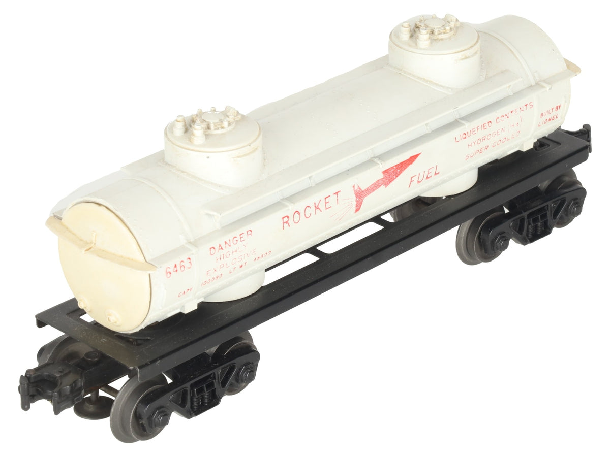 Lionel 6463 Vintage O Rocket Fuel Double Dome Tank Car VG