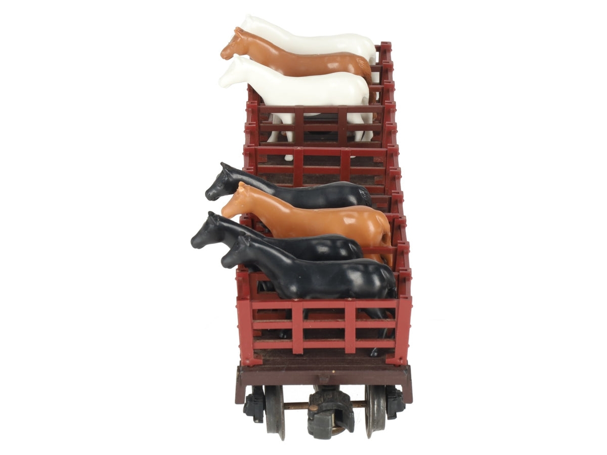 Lionel 1877 Vintage O General Flatcar with Horses VG