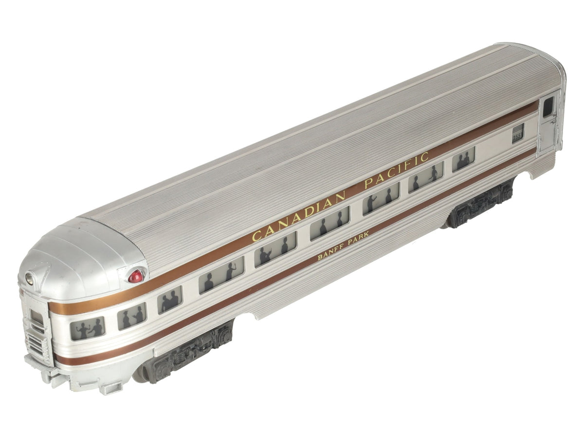 Lionel 2551 Vintage O Canadian Pacific Banff Park Aluminum Observation Car EX