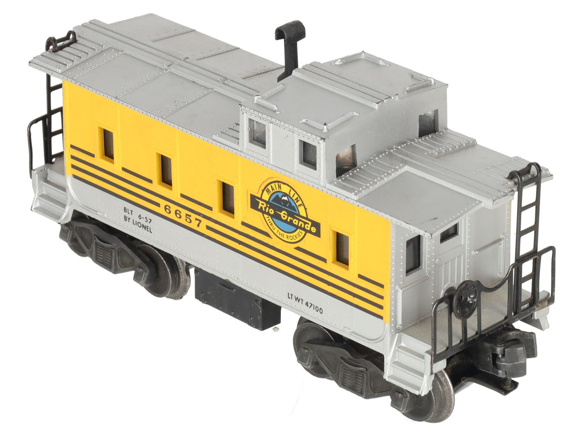 Lionel 6657 Vintage O Rio Grande Caboose VG