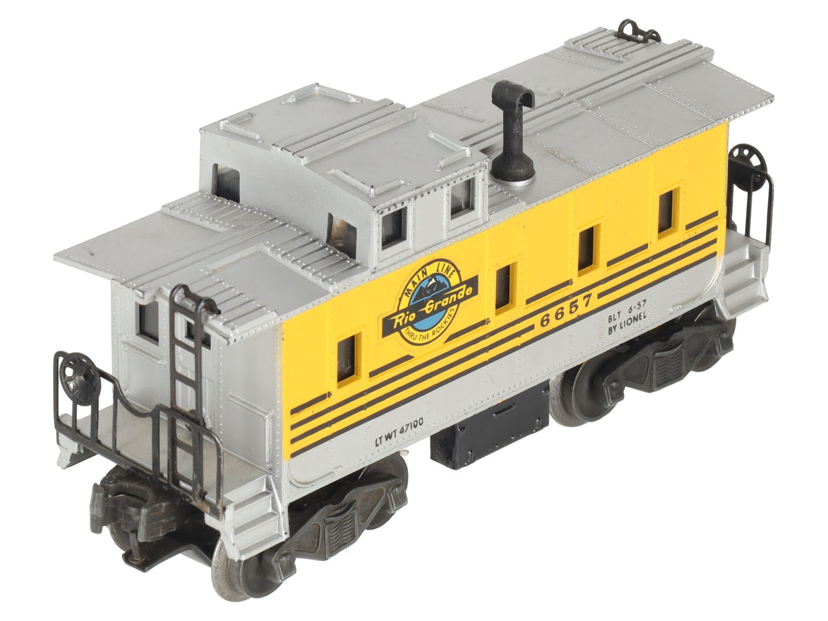 Lionel 6657 Vintage O Rio Grande Caboose VG