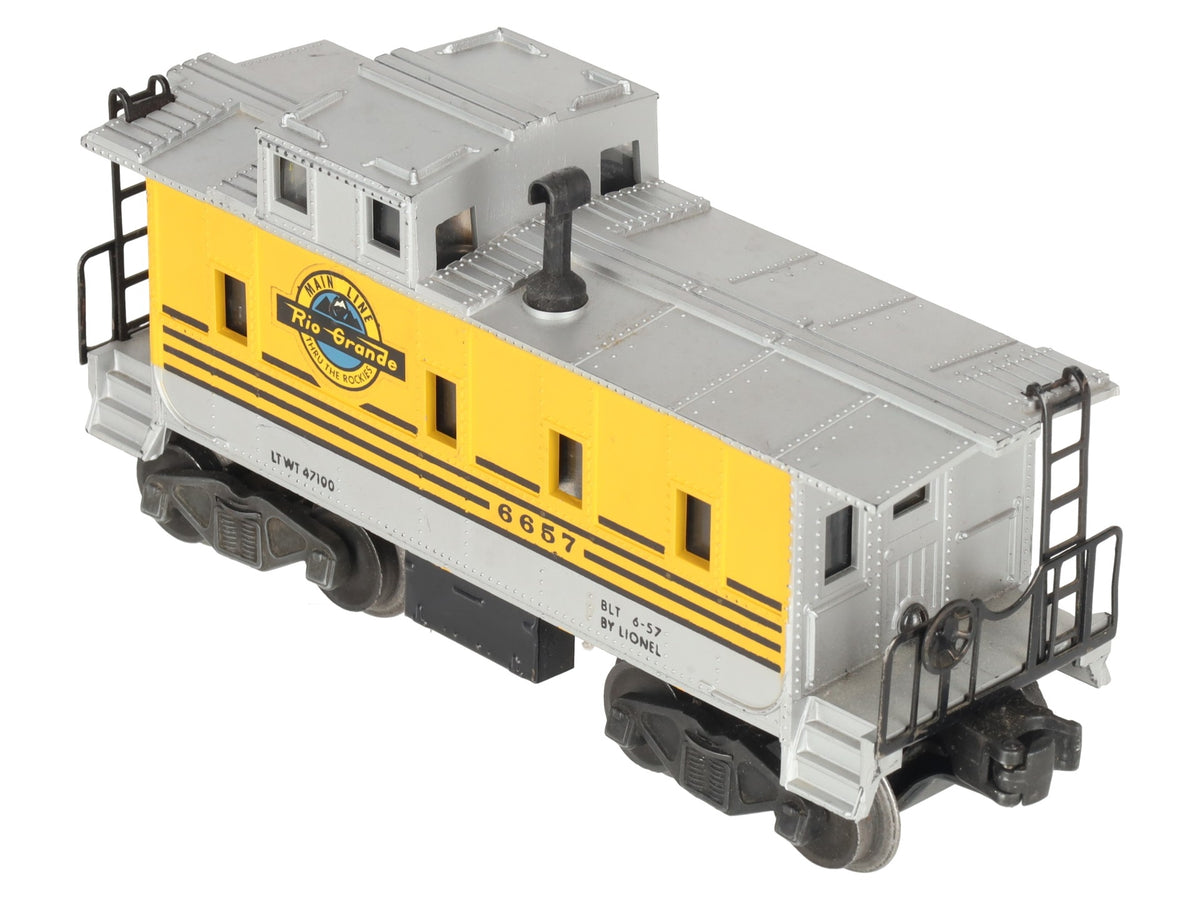 Lionel 6657 Vintage O Rio Grande Caboose VG