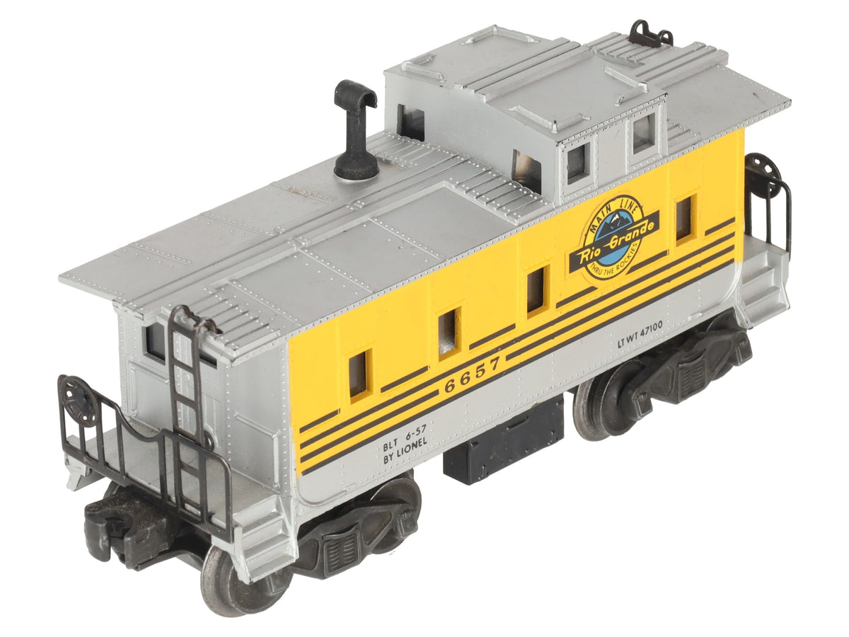 Lionel 6657 Vintage O Rio Grande Caboose VG