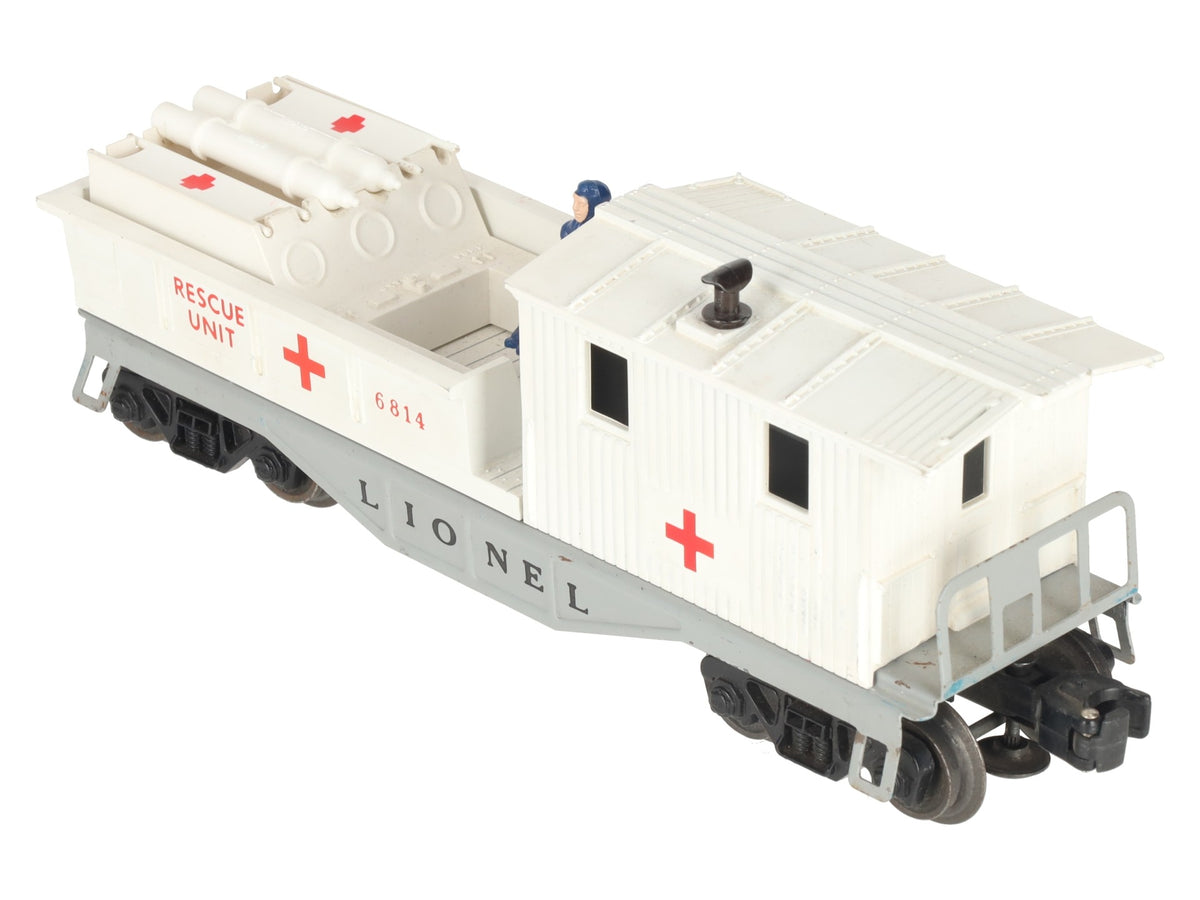 Lionel 6814 Vintage O Gauge Postwar First Aid Medical Caboose with Accessories VG