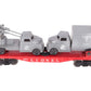 Lionel 6809 Vintage O Flatcar w/REPRO USMC AA Gun Truck & Medical Box Truck VG