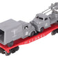 Lionel 6809 Vintage O Flatcar w/REPRO USMC AA Gun Truck & Medical Box Truck VG
