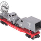 Lionel 6806 Vintage O Flatcar w/ Pyro USMC Tank & Medical Box Truck VG
