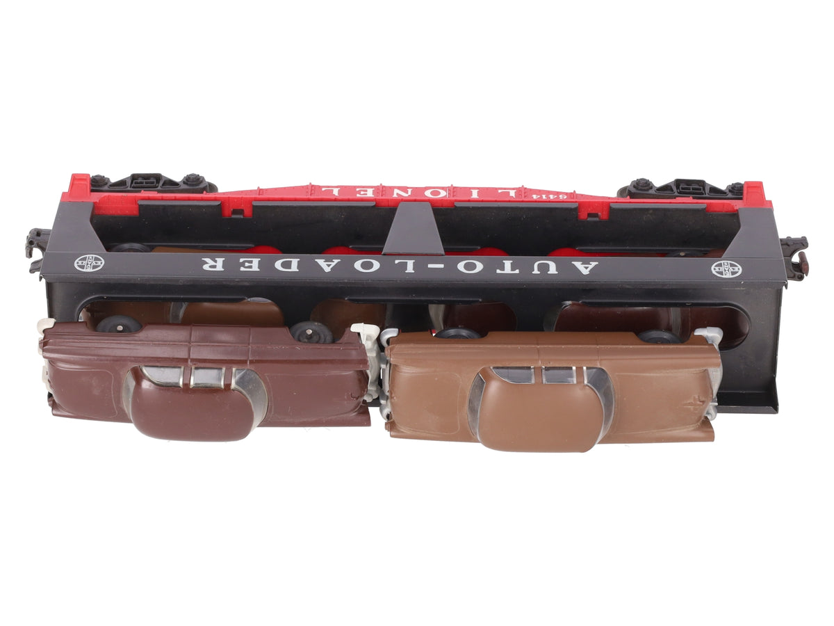 Lionel 6414 Vintage O Evans Autoloader with 4 Brown Autos -  Extremely Rare VG
