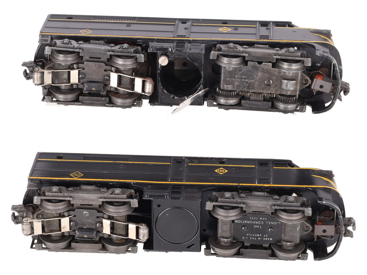 Lionel 2032 Vintage O Gauge Erie Alco AA Diesel Locomotive Set VG