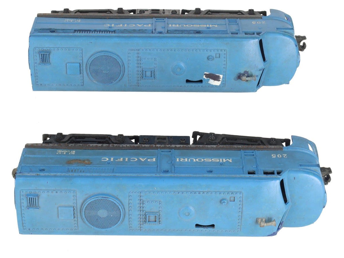 Lionel 205 Vintage O Gauge Missouri Pacific Alco AA Diesel Locomotive Set