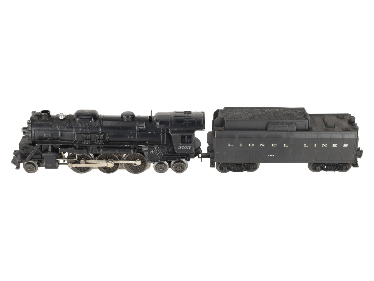 Lionel 2037 Vintage O Gauge 2-6-4 Diecast Steam Locomotive w/ 234W Tender VG