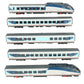 Rapido Trains 025005 HO Amtrak Phase V RTL Turboliner Passenger Car (Set of 5) NIB