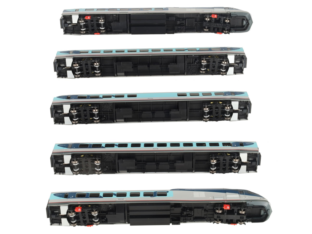 Rapido Trains 025005 HO Amtrak Phase V RTL Turboliner Passenger Car (Set of 5) NIB