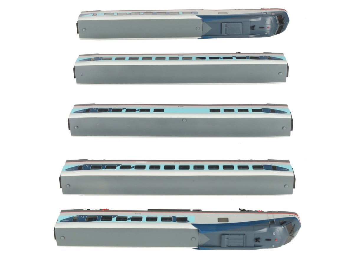Rapido Trains 025005 HO Amtrak Phase V RTL Turboliner Passenger Car (Set of 5) NIB