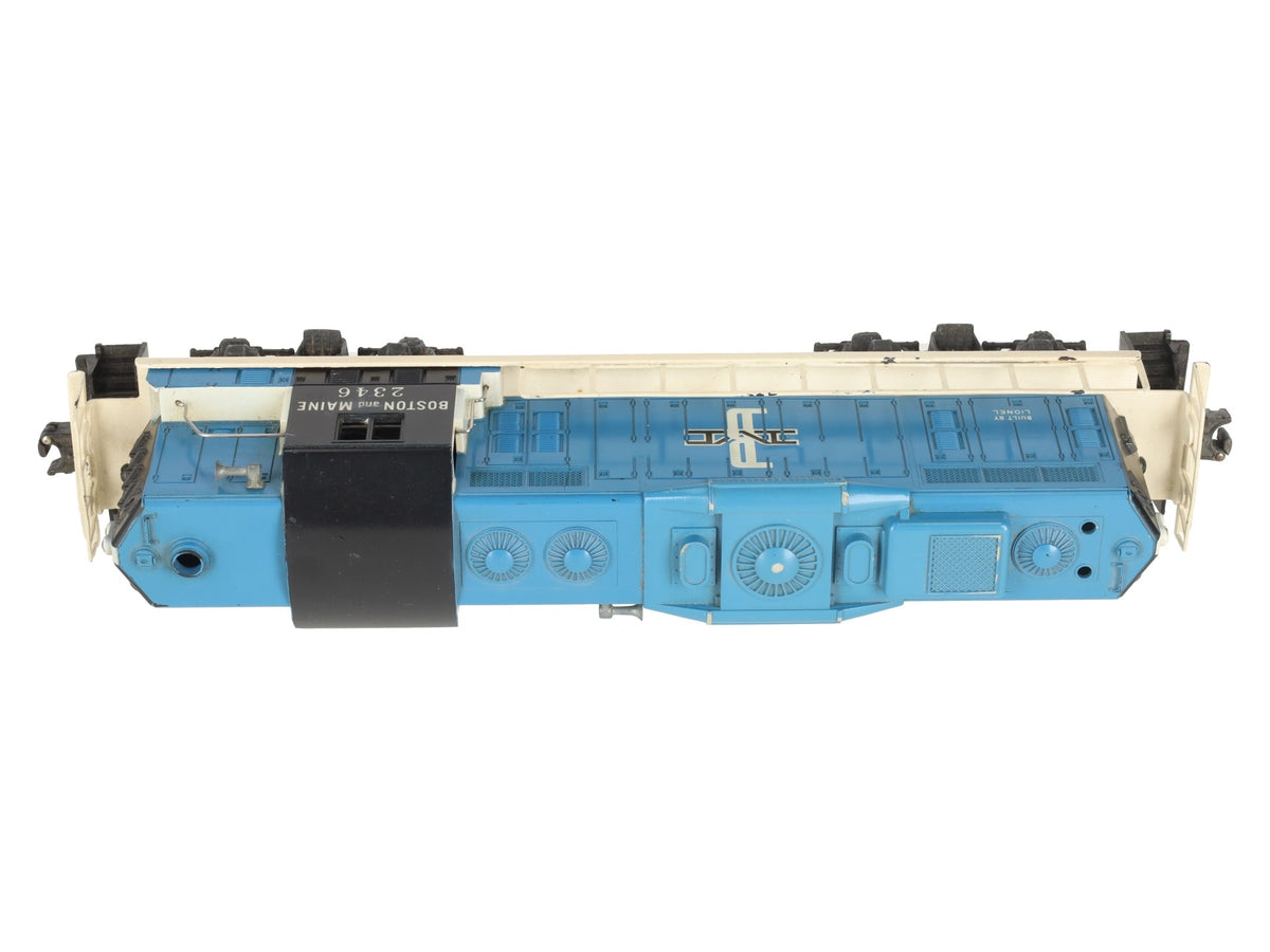 Lionel 2346 Vintage O Gauge Boston & Maine GP-9 Diesel Locomotive #2346 VG