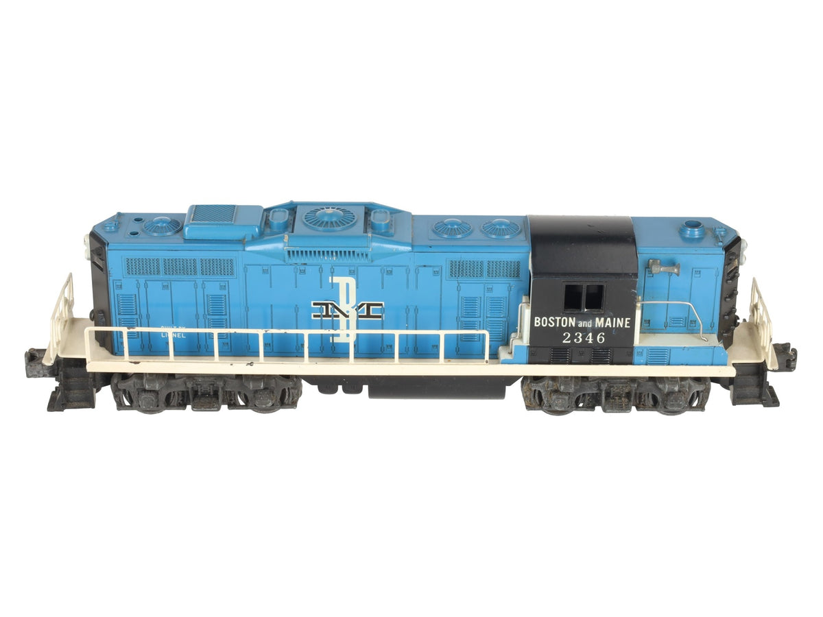 Lionel 2346 Vintage O Gauge Boston & Maine GP-9 Diesel Locomotive #2346 VG