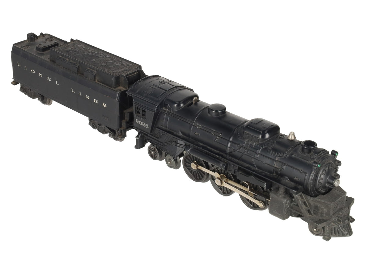 Lionel 2026 Vintage O 2-6-4 Diecast Steam Locomotive & 6026W Tender VG
