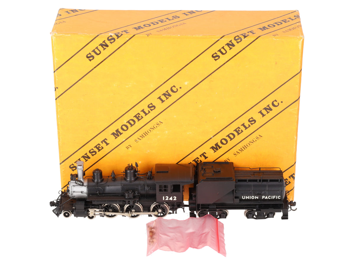 Sunset Models 1242 HO BRASS Union Pacific 4-6-0 Locomotive & Tender - Painted EX/Box