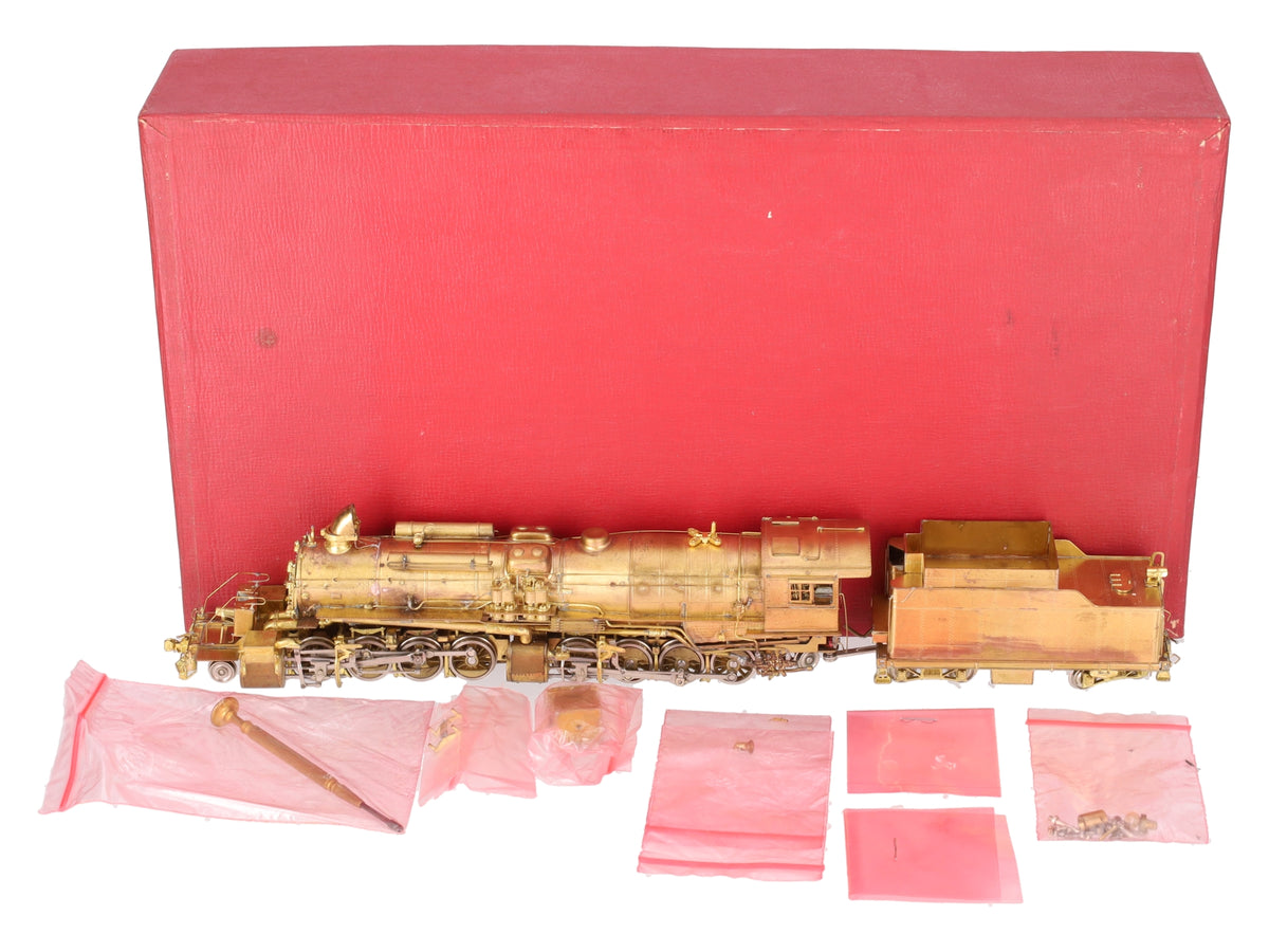 Key Imports HO BRASS D&RGW 2-8-8-2 L-95 Steam Locomotive & Tender -Unpainted VG/Box