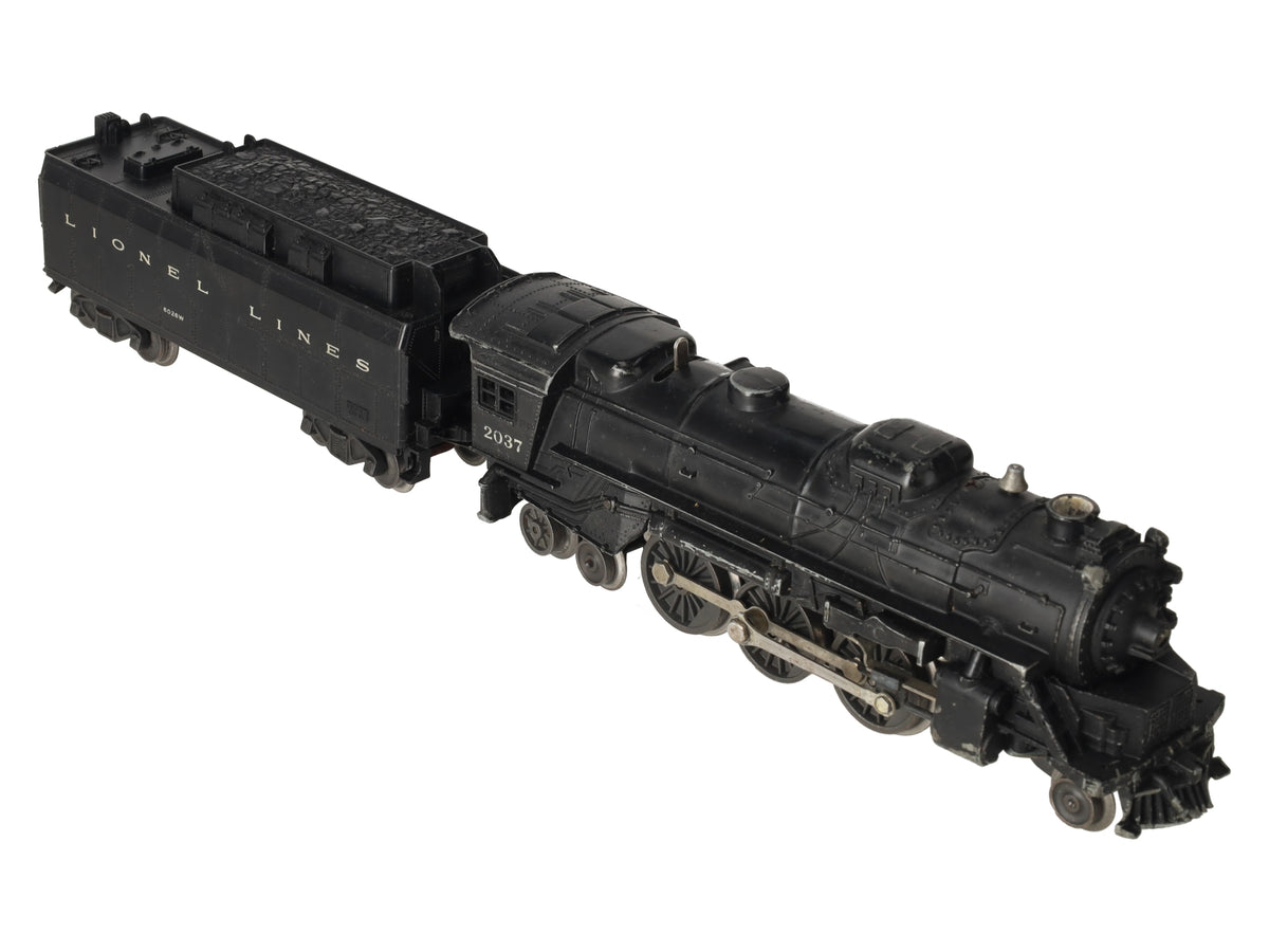 Lionel 2037 Vintage O Gauge 2-6-4 Diecast Steam Locomotive and 6026W Tender VG