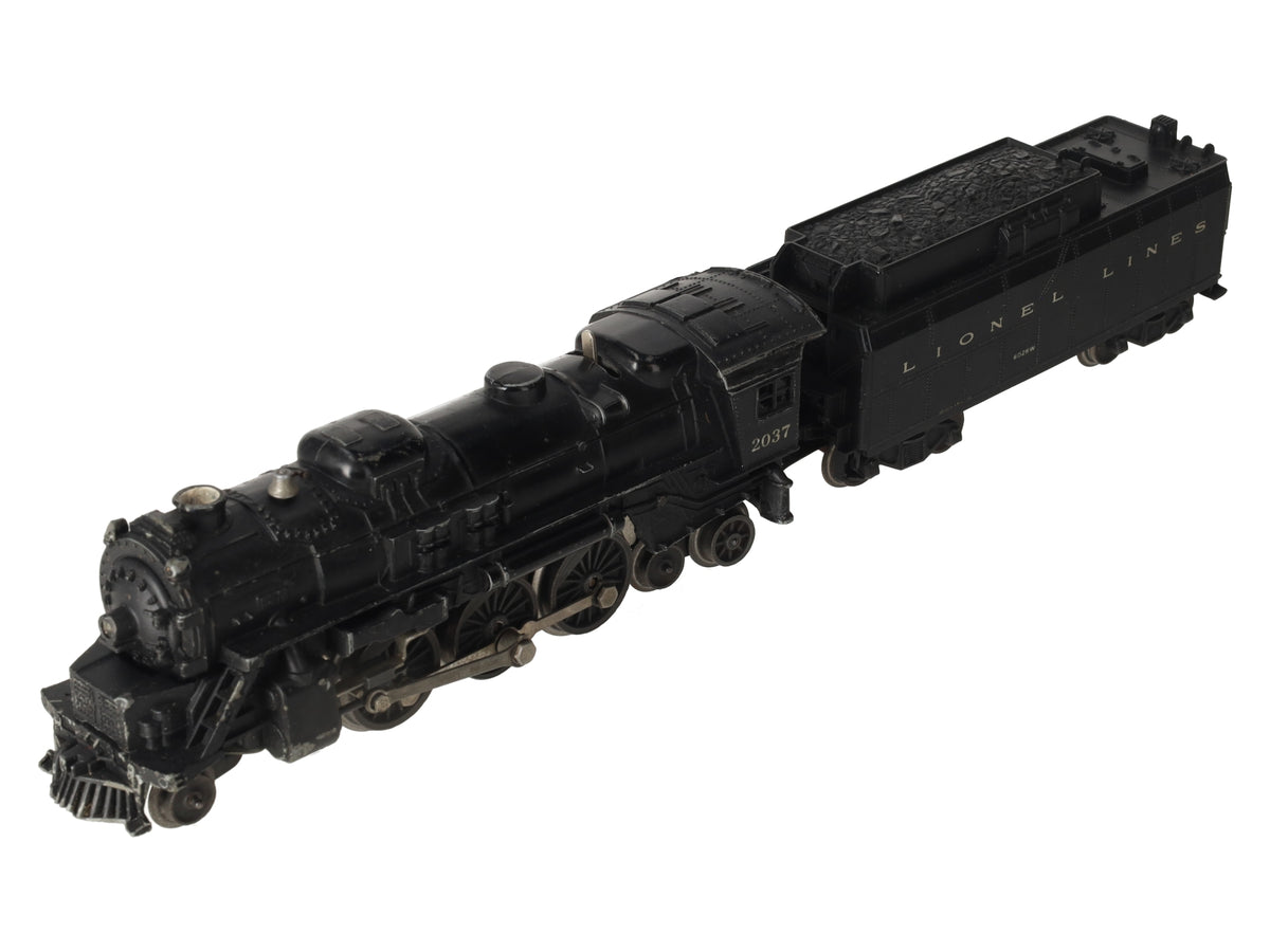 Lionel 2037 Vintage O Gauge 2-6-4 Diecast Steam Locomotive and 6026W Tender VG