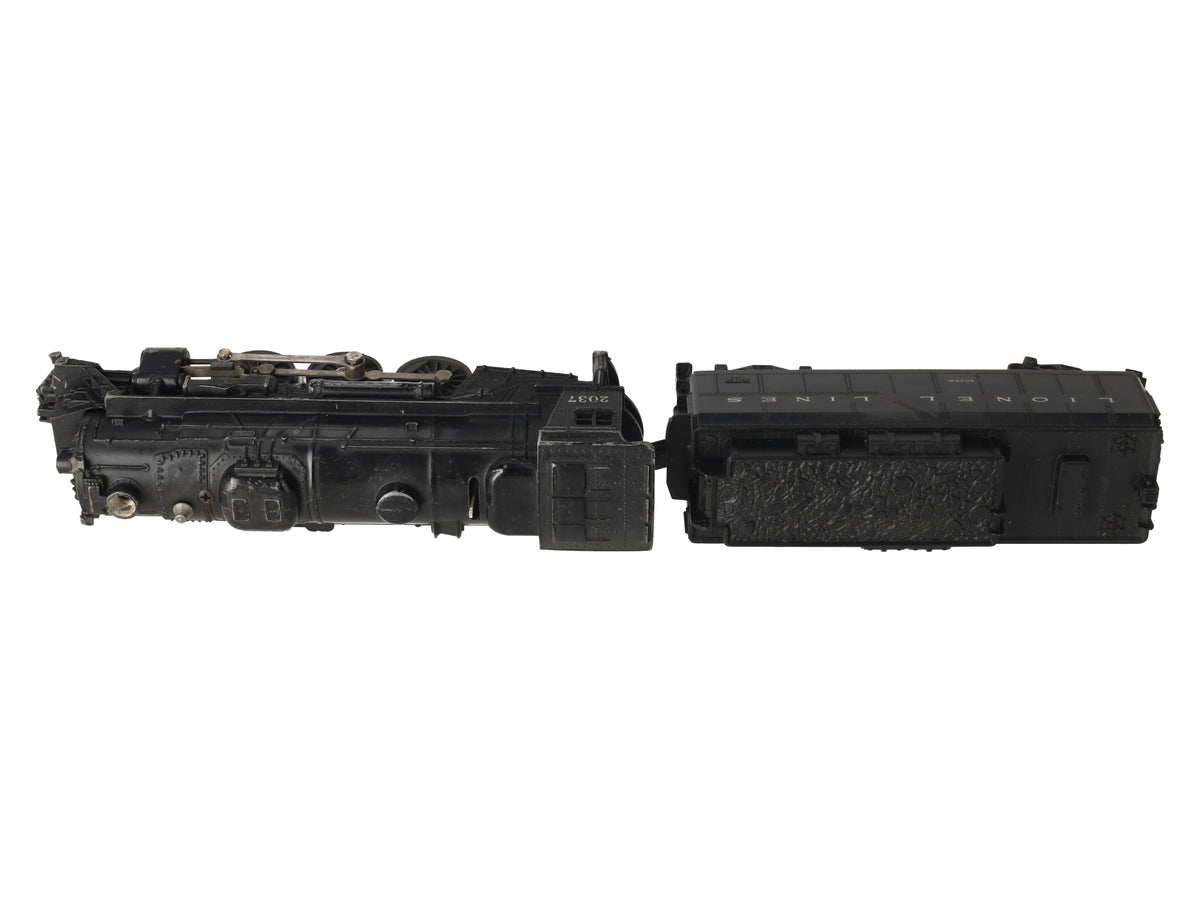 Lionel 2037 Vintage O Gauge 2-6-4 Diecast Steam Locomotive and 6026W Tender VG