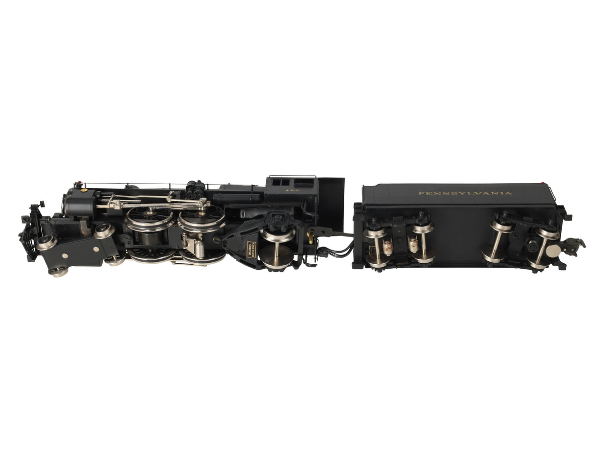 Williams 5300 O Gauge Brass Pennsylvania E6S 4-4-2 Steam & Tender #460 - 3 Rail EX/Box