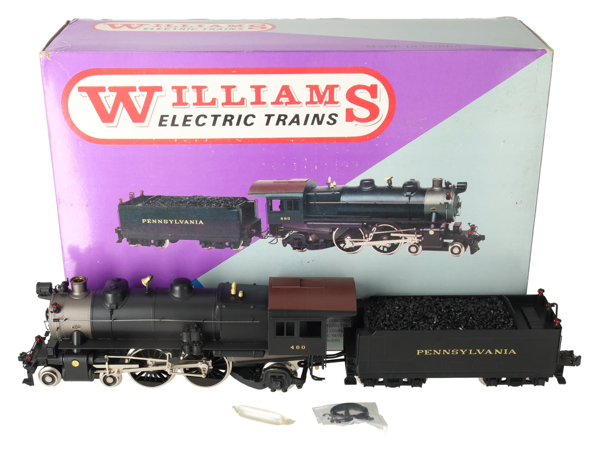 Williams 5300 O Gauge Brass Pennsylvania E6S 4-4-2 Steam & Tender #460 - 3 Rail EX/Box