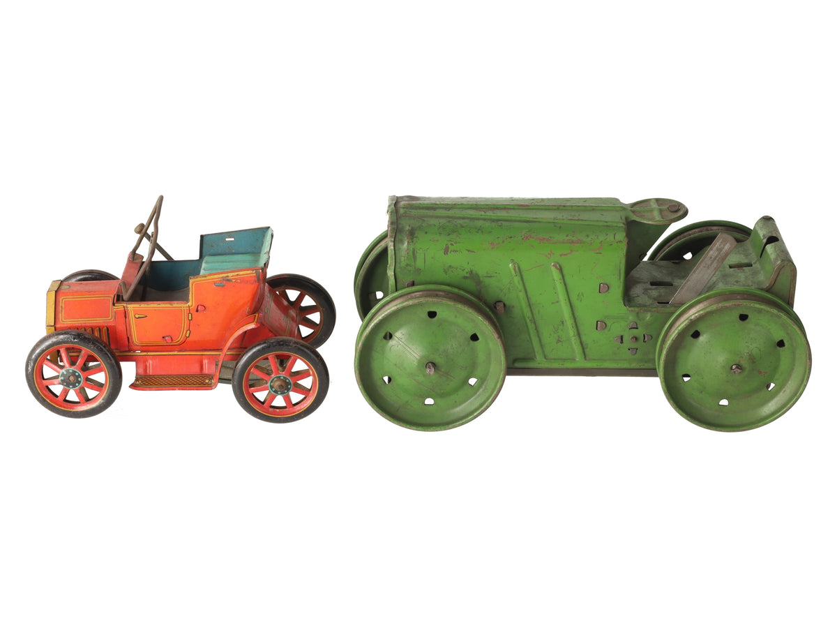 Modern Toys & Marx Vintage Wind-Up Tractor No 5 & Old Timer Model T Car 27579
