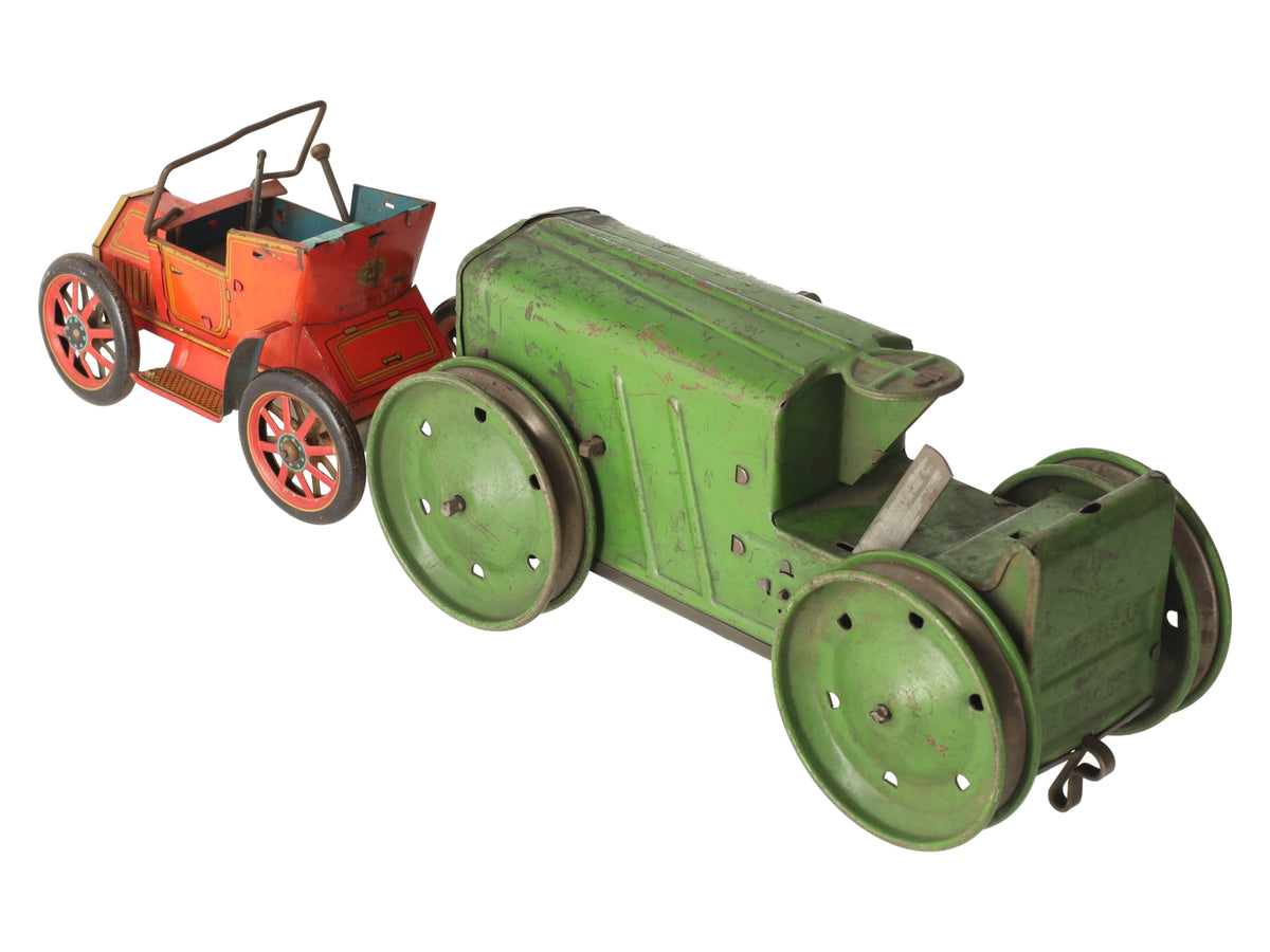 Modern Toys & Marx Vintage Wind-Up Tractor No 5 & Old Timer Model T Car 27579