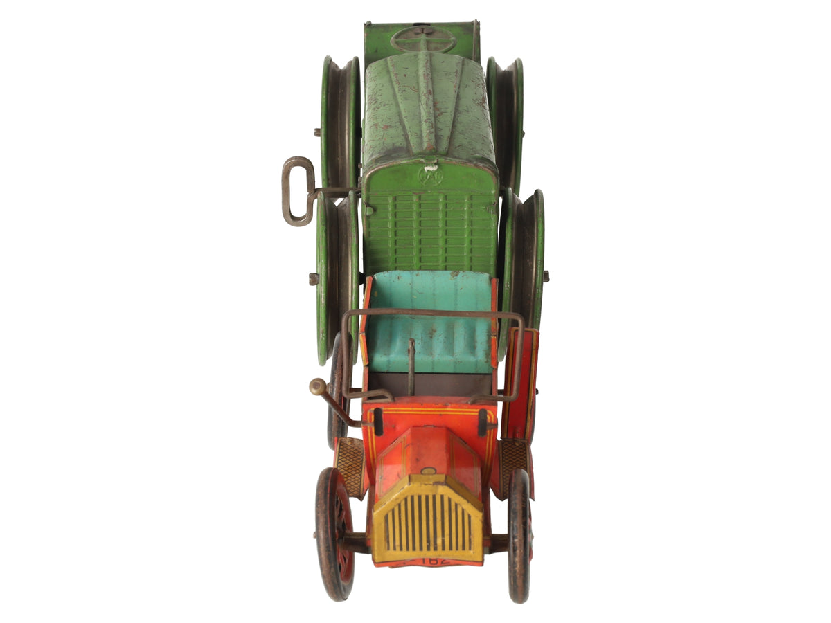 Modern Toys & Marx Vintage Wind-Up Tractor No 5 & Old Timer Model T Car 27579