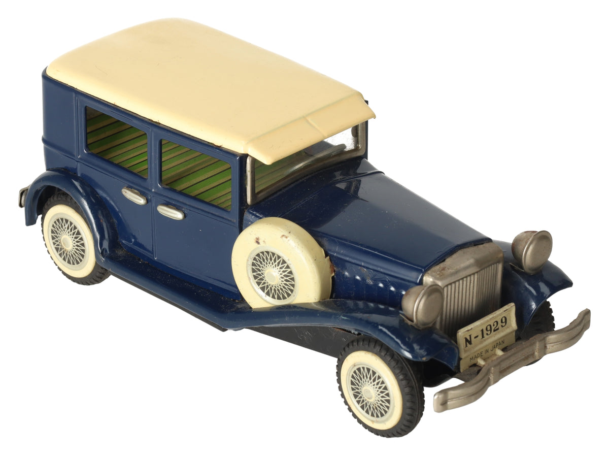 Cragstan N-1929 Vintage 1929 Tin Sedan Friction Car VG