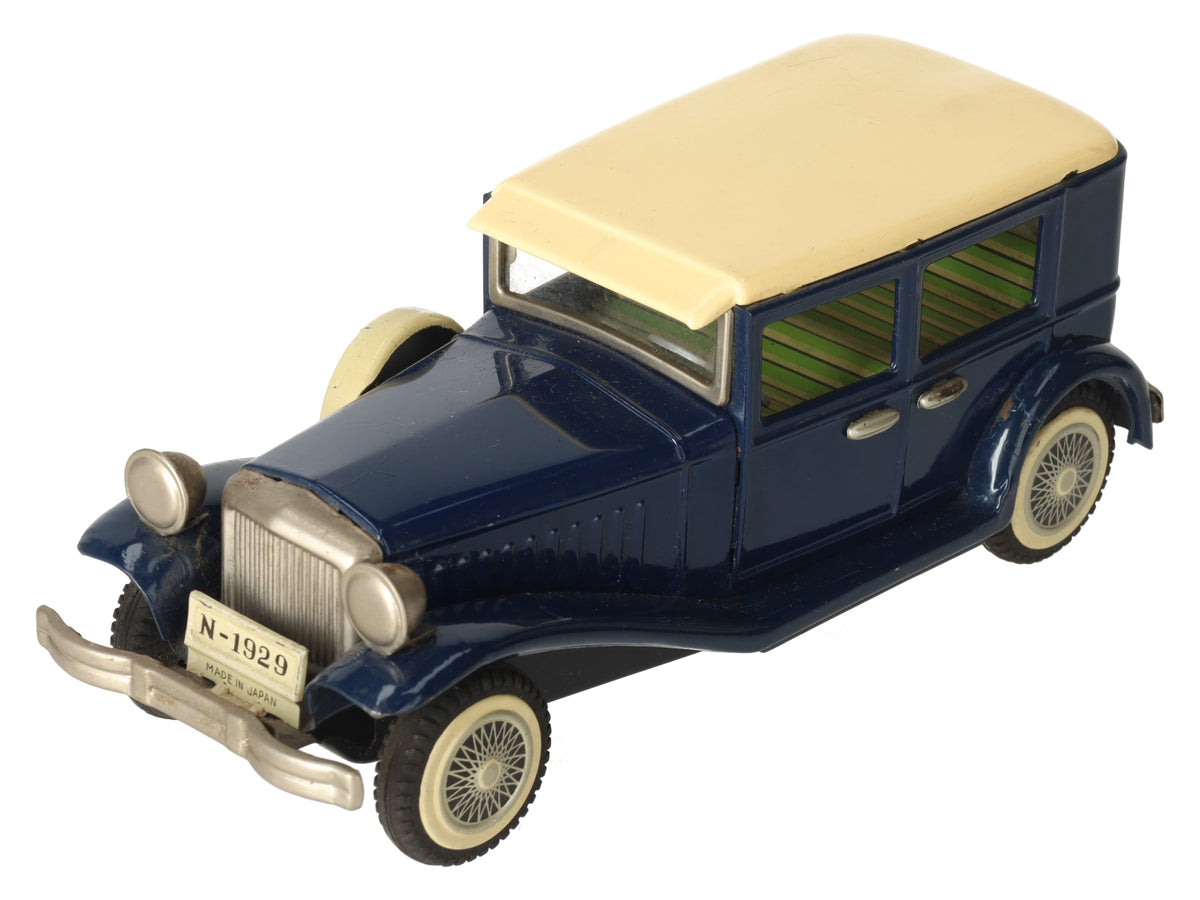 Cragstan N-1929 Vintage 1929 Tin Sedan Friction Car VG