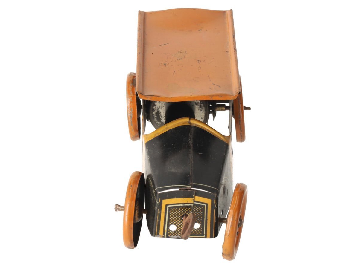 Mohawk 361 Vintage Yellow Taxi Wind-Up Car VG