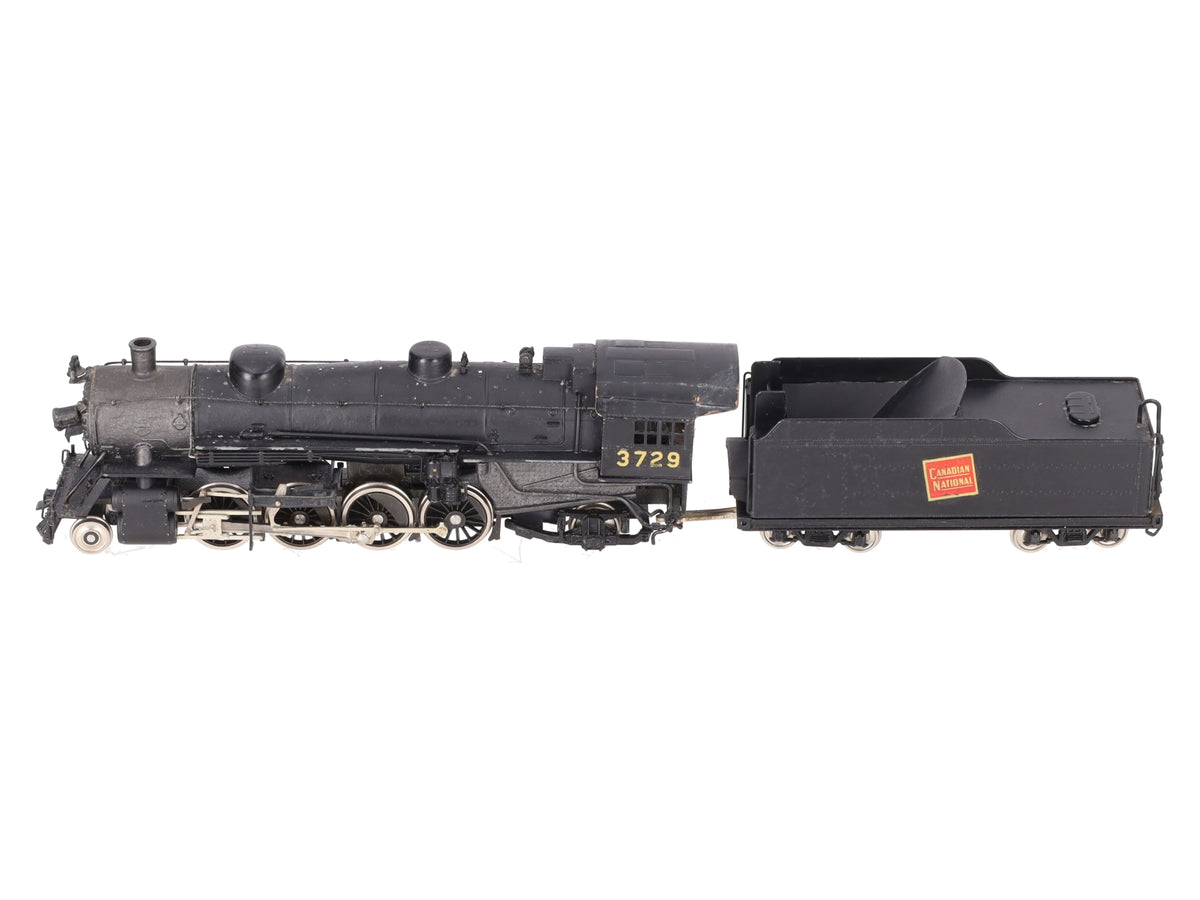 Van Hobbies HO Brass Canadian Nationals S-2a 2-8-2 Steam Loco #3729 -Painted