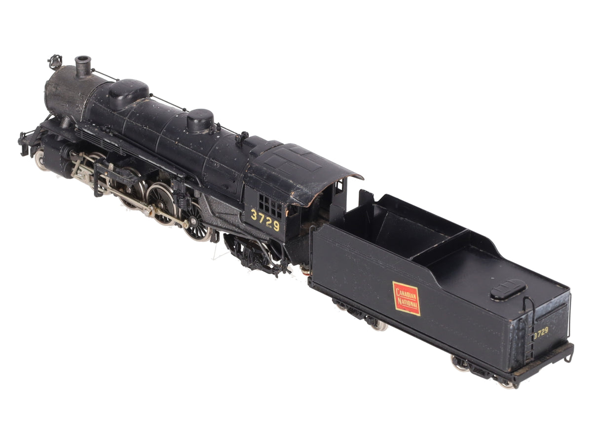 Van Hobbies HO Brass Canadian Nationals S-2a 2-8-2 Steam Loco #3729 -Painted